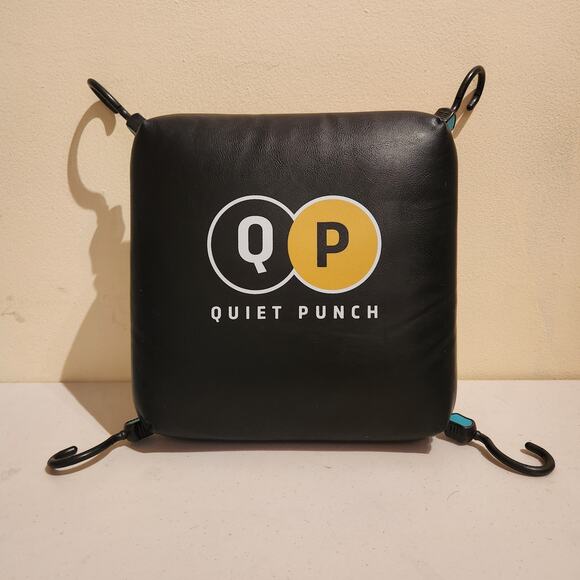 Quiet Punch Doorway Boxing Bag - Boxing Bag & Attached Hooks Only - Black - Picture 1 of 5
